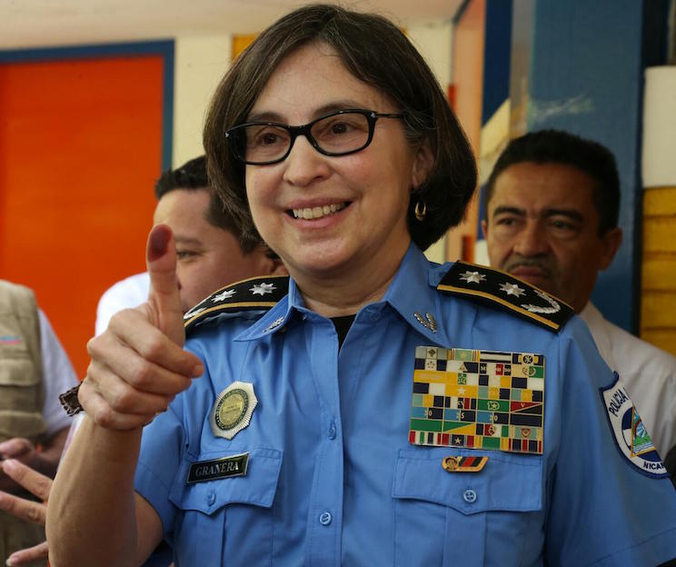 Primer Comisionada Aminta Granera: "Elecciones se desarrollan en paz y tranquilidad"