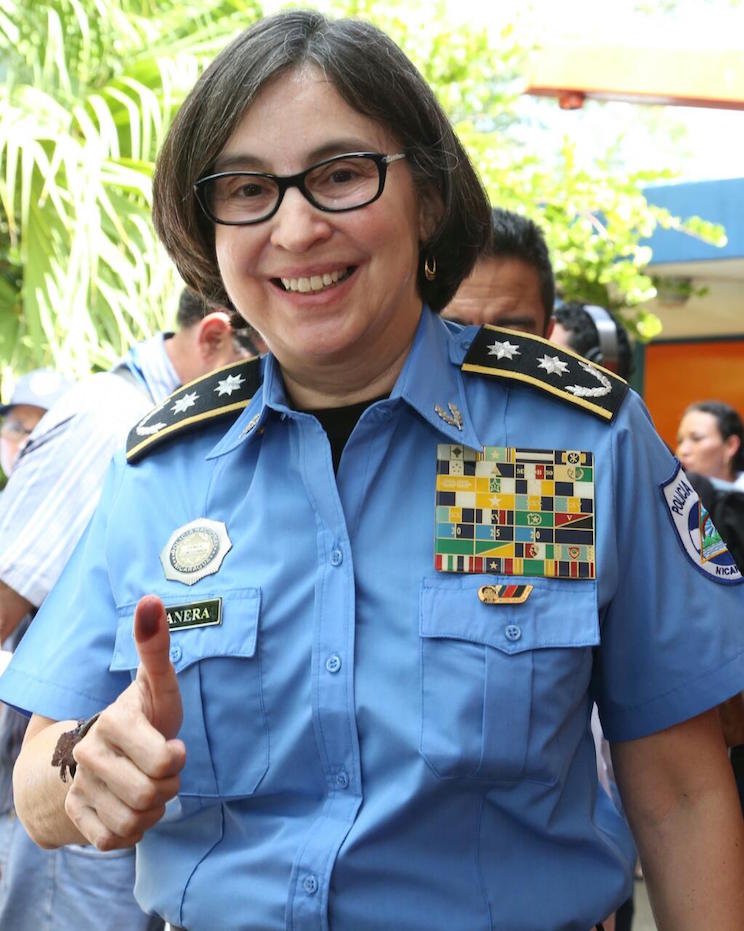 Primer Comisionada Aminta Granera: "Elecciones se desarrollan en paz y tranquilidad"