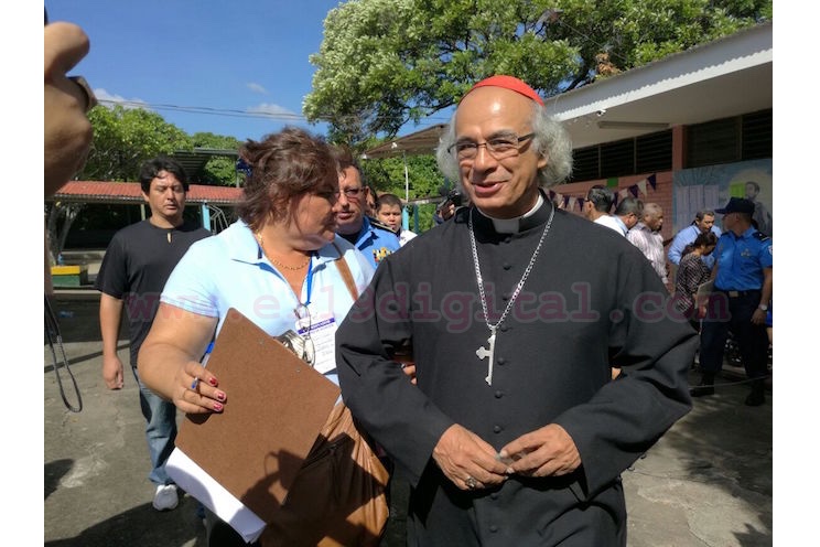 Cardenal Brenes asegura que proceso electoral transcurre en tranquilidad y plena manifestación de libertad
