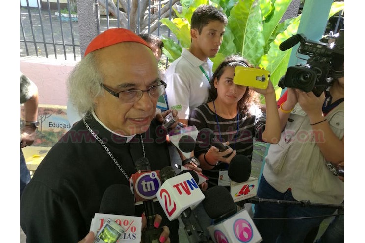 Cardenal Brenes asegura que proceso electoral transcurre en tranquilidad y plena manifestación de libertad