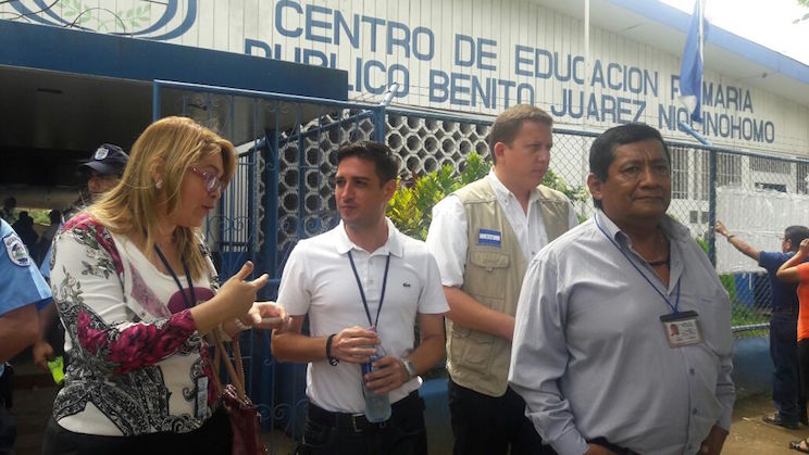 Acompañantes electorales llegan a Masaya