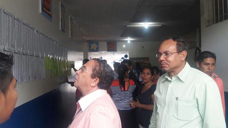 Acompañantes electorales llegan a Masaya