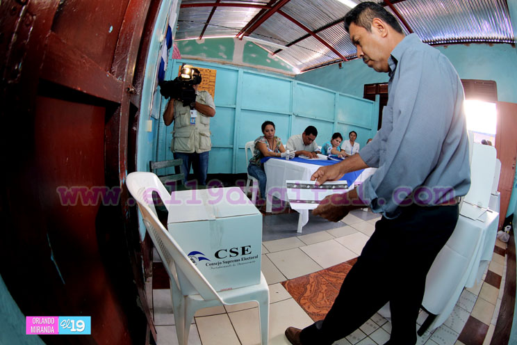 Fiesta electoral con buen desarrollo en el departamento de Masaya
