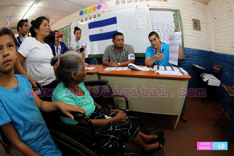 Fiesta electoral con buen desarrollo en el departamento de Masaya