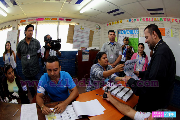 Fiesta electoral con buen desarrollo en el departamento de Masaya