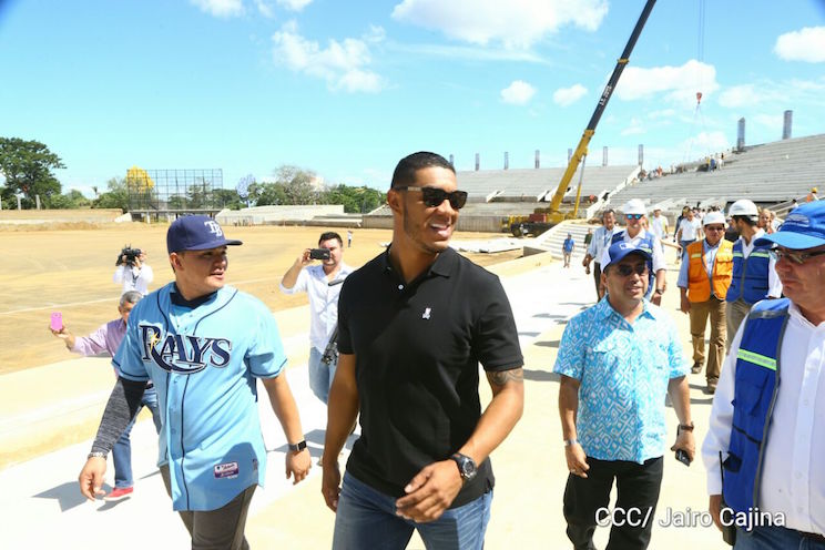 Big leaguers nicas felicitan a Gobierno Sandinista por materializar sueño de un nuevo Estadio Nacional de Béisbol