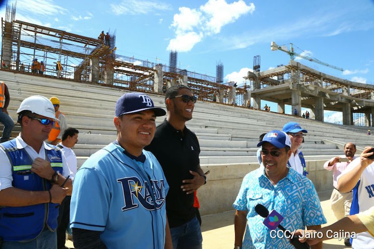 Big leaguers nicas felicitan a Gobierno Sandinista por materializar sueño de un nuevo Estadio Nacional de Béisbol