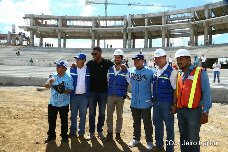 Big leaguers nicas felicitan a Gobierno Sandinista por materializar sueño de un nuevo Estadio Nacional de Béisbol
