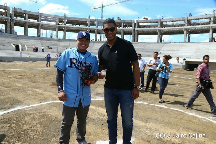 Big leaguers nicas felicitan a Gobierno Sandinista por materializar sueño de un nuevo Estadio Nacional de Béisbol