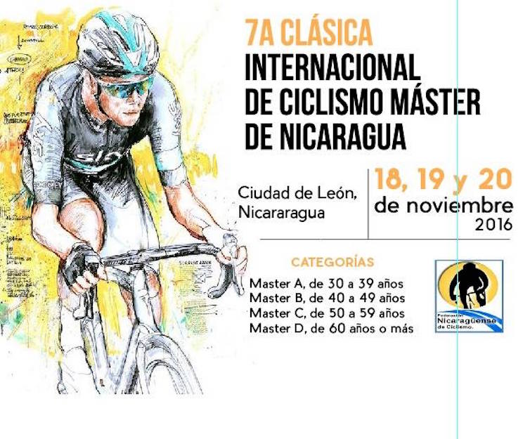 Séptima Clásica Internacional de Ciclismo Máster de Nicaragua este fin de semana en León