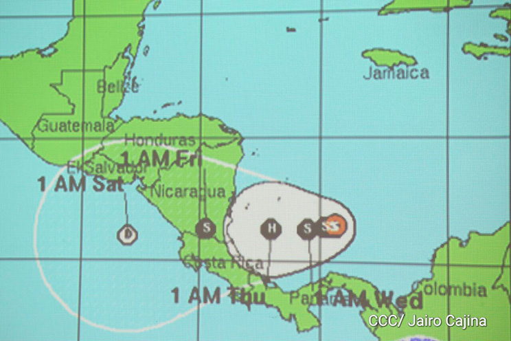 Alerta verde en la Costa Caribe Sur, Chontales, Zelaya Central y Bluefields por fenómeno meteorológico