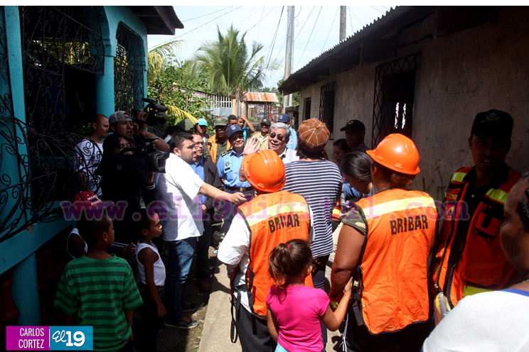 Comisión visita barrios vulnerables de Bluefields 