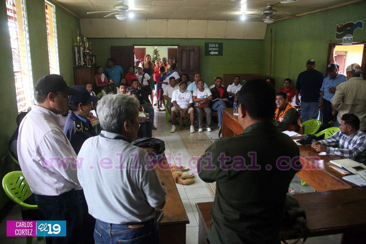 Asamblea de pobladores en Greytown, San Juan de Nicaragua 