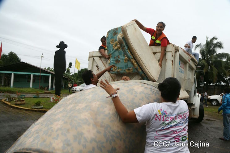 Juventud Sandinista prepara condiciones en albergues temporales para atender a familias