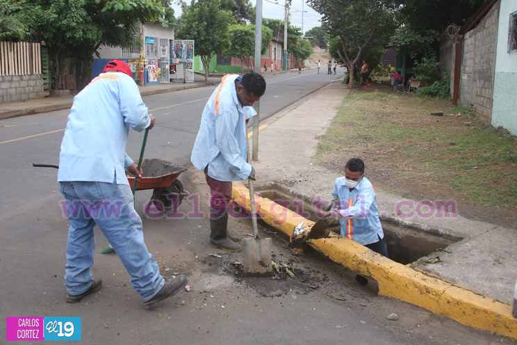 Alcaldía de Managua ejecuta plan especial de atención al sistema de drenaje ante posible incremento de lluvias