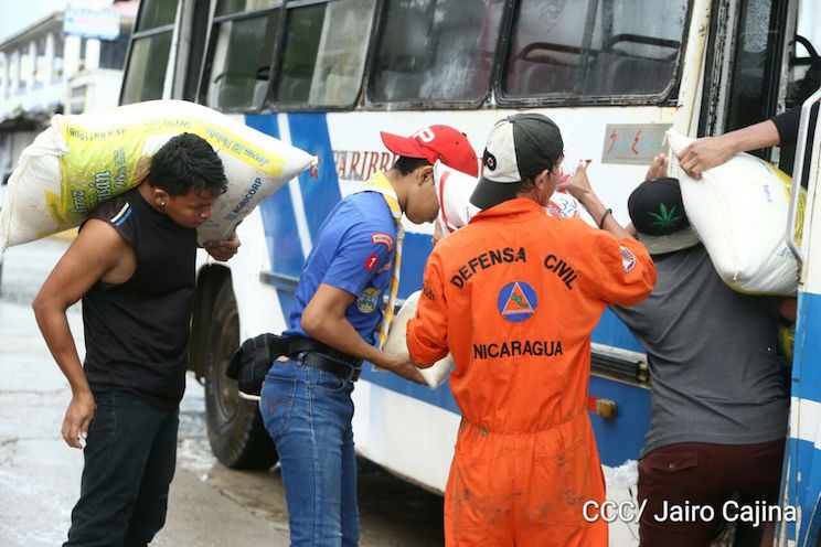 Llega dotación de alimentos para albergues de Bluefields