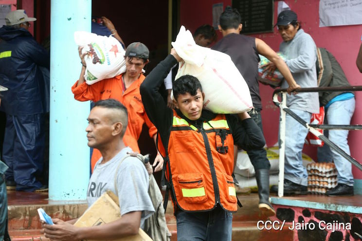 Llega dotación de alimentos para albergues de Bluefields