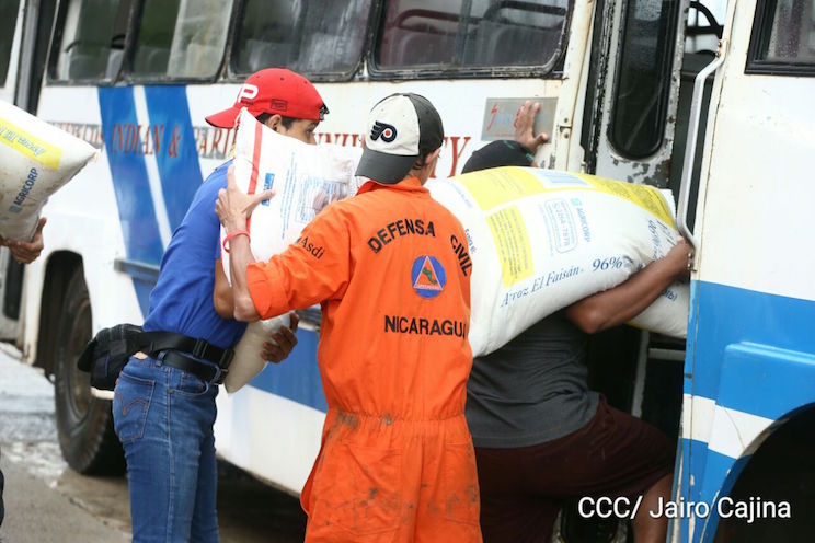 Llega dotación de alimentos para albergues de Bluefields