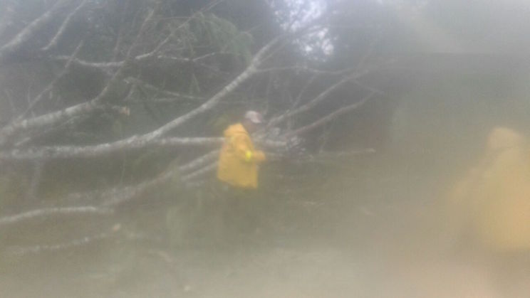 San Carlos reporta fuertes lluvias con ráfagas de vientos