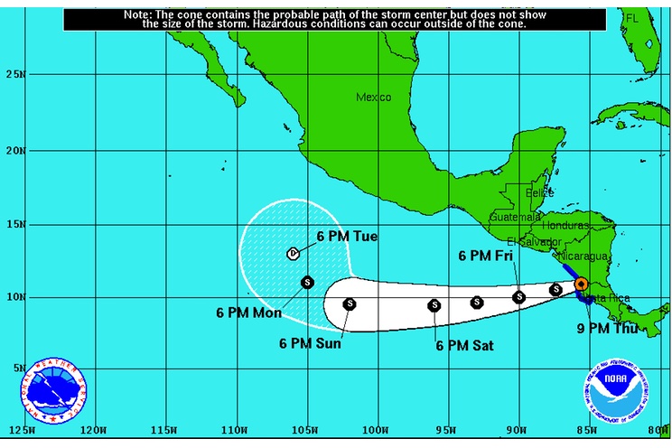 Otto se degrada a tormenta tropical (+GRÁFICOS)