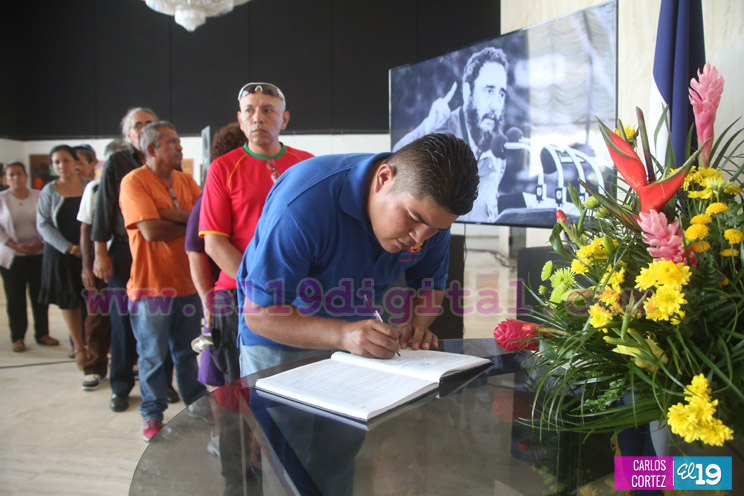 Nicaragua honra al Comandante Fidel