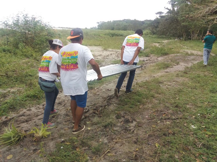 Entrega de Plan Techo en Cárdenas a familias afectadas por el Huracán Otto
