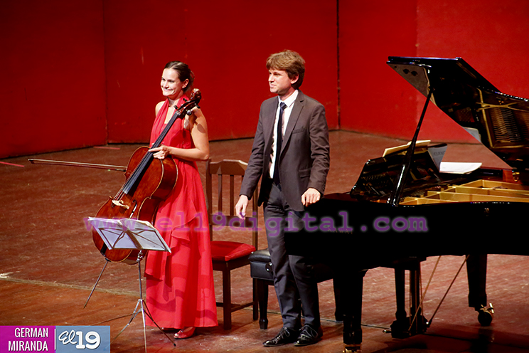 La magia del piano y el violonchelo en concierto en el Teatro Nacional Rubén Darío
