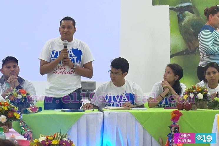Juventud Sandinista celebra su Consejo Nacional homenajeando al Comandante Fidel Castro
