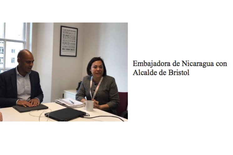 Ministro Paul Oquist visita Bristol, Inglaterra, promoviendo  la cooperación climática y la inversión en tecnología verde