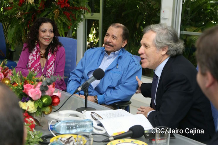 Presidente Daniel y Compañera Rosario se reúnen con el Secretario General de la OEA, Luis Almagro