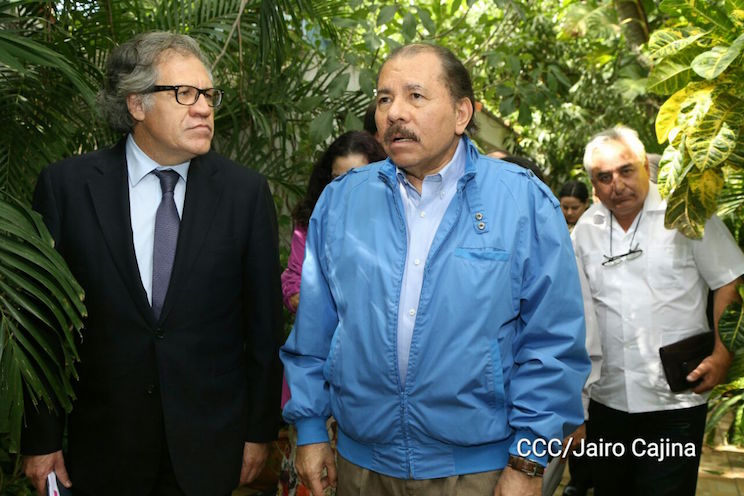 Presidente Daniel y Compañera Rosario se reúnen con el Secretario General de la OEA, Luis Almagro