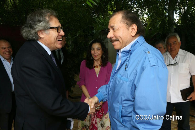 Presidente Daniel y Compañera Rosario se reúnen con el Secretario General de la OEA, Luis Almagro