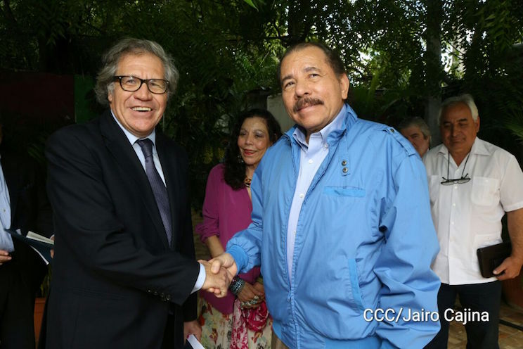 Presidente Daniel y Compañera Rosario se reúnen con el Secretario General de la OEA, Luis Almagro