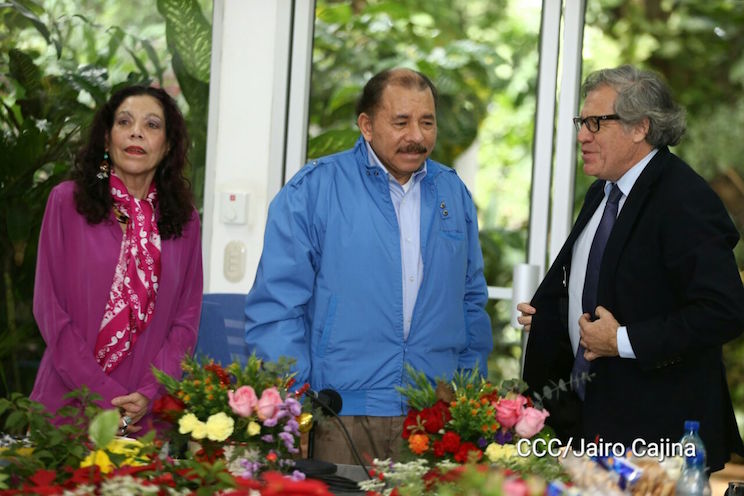 Presidente Daniel y Compañera Rosario se reúnen con el Secretario General de la OEA, Luis Almagro