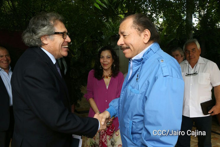 Presidente Daniel y Compañera Rosario se reúnen con el Secretario General de la OEA, Luis Almagro