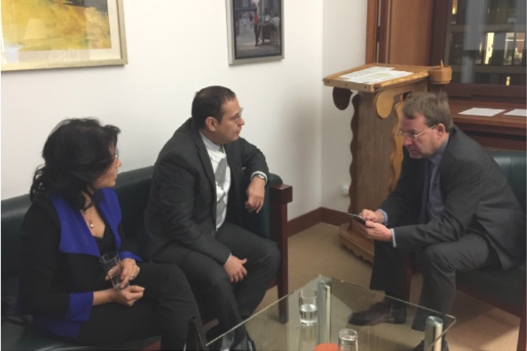 Encuentro de altos funcionarios de Nicaragua y Alemania en la sede del Ministerio Federal de Relaciones Exteriores en Berlín