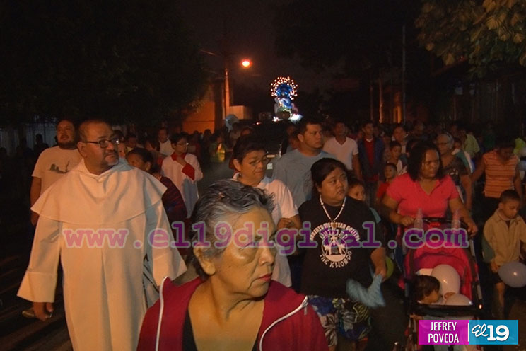 Devotos de la Purísima piden por la paz y el bienestar de las familias nicaragüenses