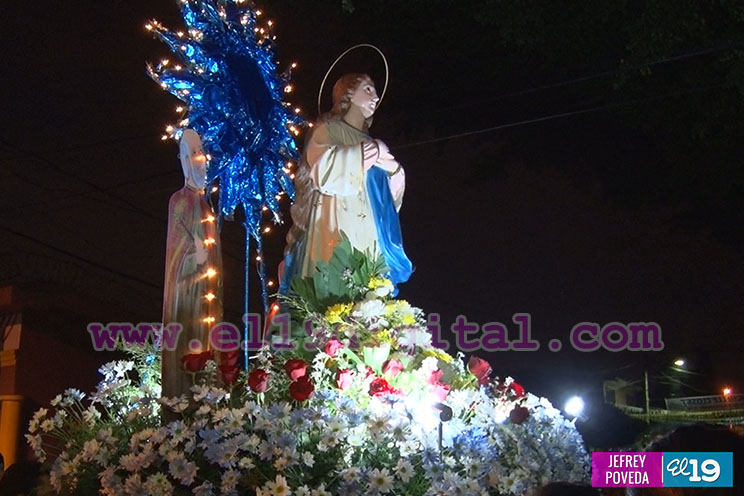 Devotos de la Purísima piden por la paz y el bienestar de las familias nicaragüenses