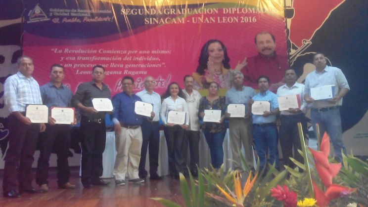 Segunda Graduación de Diplomados SINACAM-UNAN-León