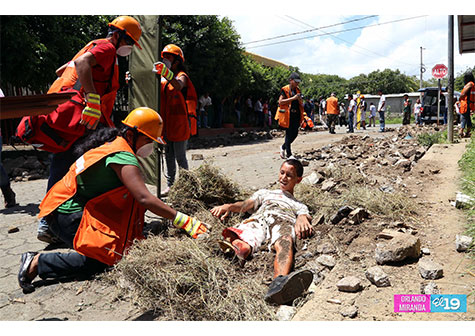 Villa Reconciliación realiza ejercicios en preparación contra terremoto