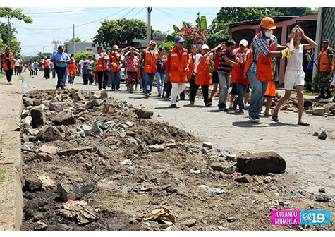 Villa Reconciliación realiza ejercicios en preparación contra terremoto
