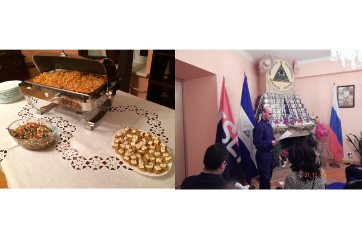 Celebración de la Gritería nicaragüense en Moscú