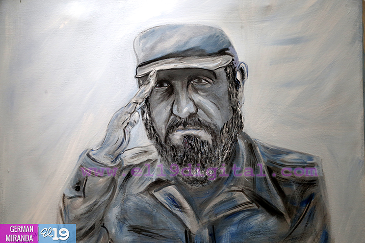 Dedican exposición infantil de pintura al Comandante Fidel Castro