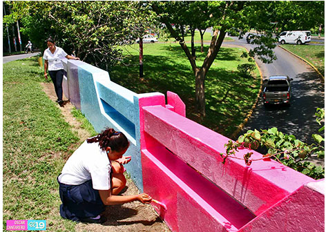 Estudiantes de Inatec rehabilitan parque