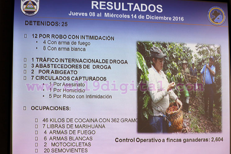 Policía Nacional informa sobre resultados del Plan de Seguridad en el Campo