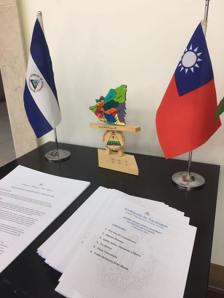 Embajada de Nicaragua en Taiwán celebra con fervor a la Purísima Inmaculada Concepción de María