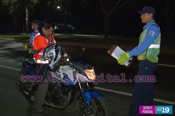 Policía Nacional ejecuta Plan Retén en Carretera a Masaya