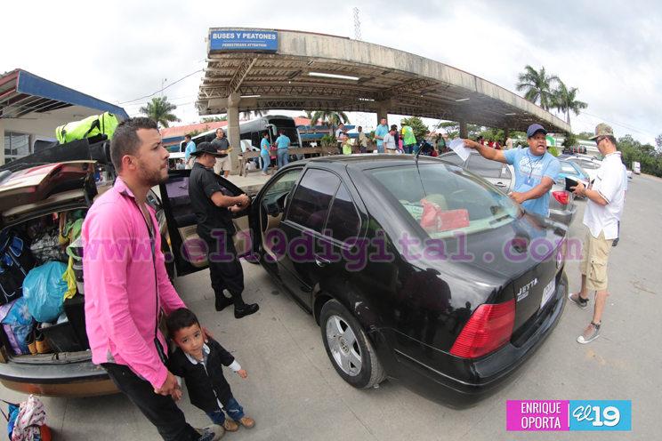 Nicaragüenses ingresan por la frontera sur para celebrar en familia la Navidad