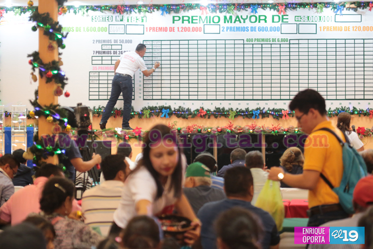 Premio Mayor de la Lotería Nacional se queda en Managua