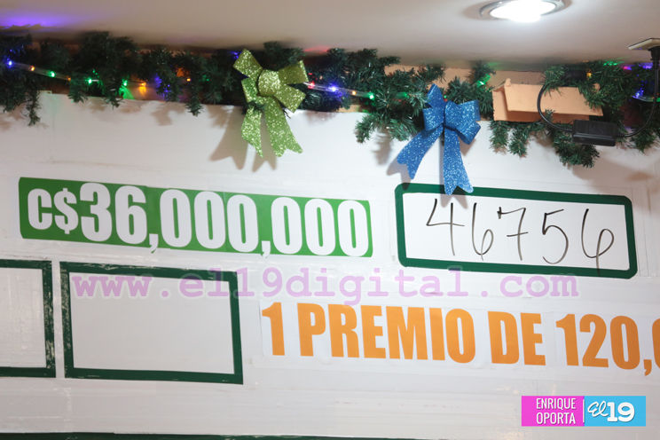 Premio Mayor de la Lotería Nacional se queda en Managua